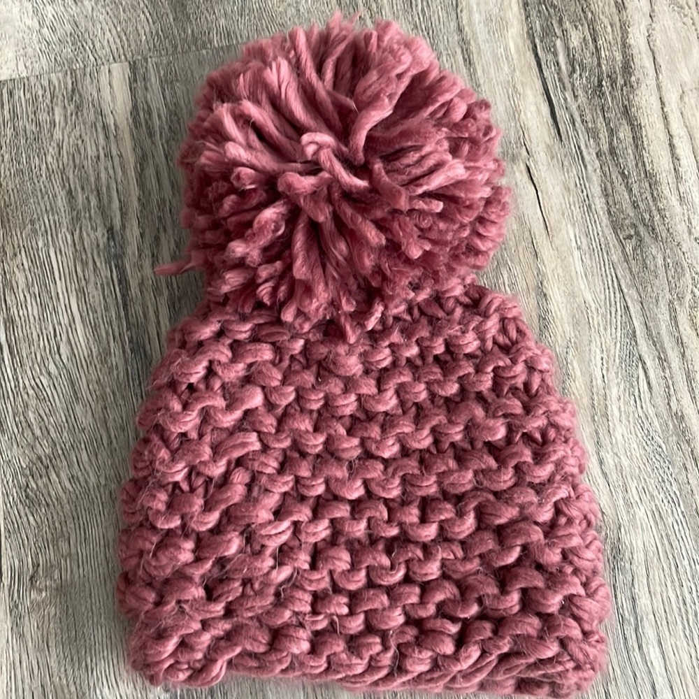 BCBGeneration Knit Pom-Pom Hat